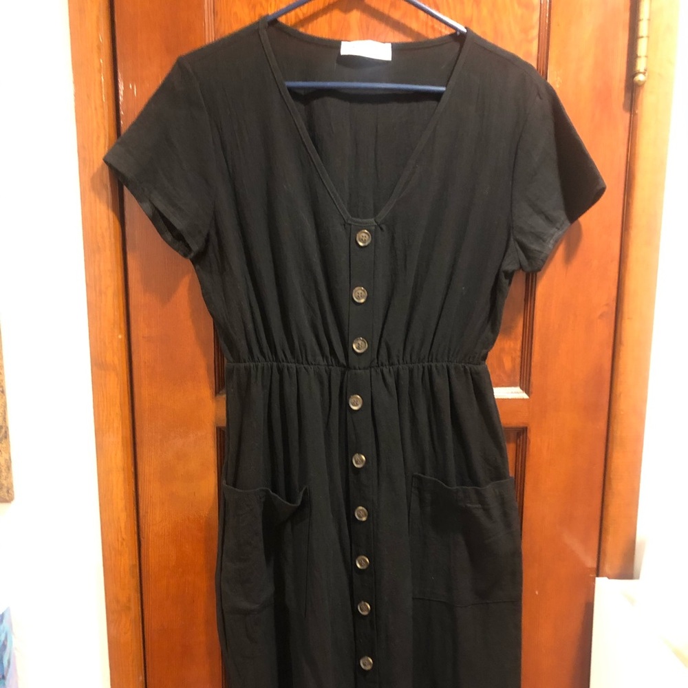 Angashion button down dress